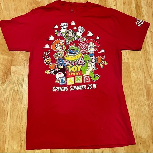 Disney Parks Hollywood Studios Toy Story Land Short Sleeve Shirt Women’s Medium - Picture 1 of 4